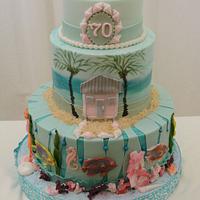 Cayman Themed Cake