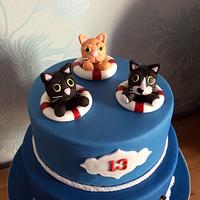 Titanic Kitty cake