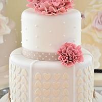 Hearts and Flower Cake