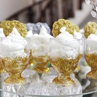 PDCA Cakes Buddies Dessert Table Collaboration- Rotating Bejeweled Chandelier Table