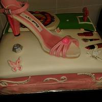 2 Sided Cake for girl and boy, proper wag cake