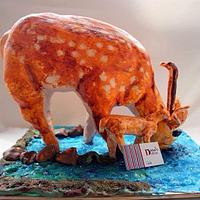 3D deer cake