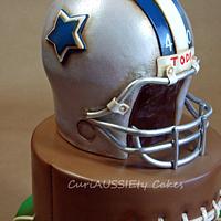 Vintage "Dallas Cowboys" football cake 