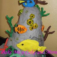 Underwater themed Grooms Cake