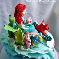 Mermaid Sweet 16 cake