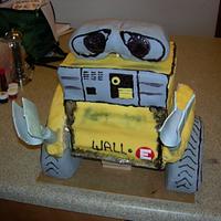 3-D WALL-E Cake