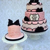 Parisian Bow Birthday Cake