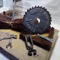 chainsaw birthdaycake 