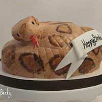 Rattlesnake Birthday Cake