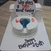 60th Toilet Cake 
