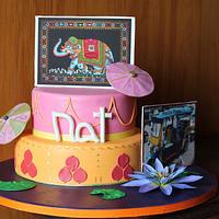 Thai Inspired 21st cake