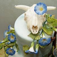 Wedding Cake Inspired by Georgia O'Keeffe