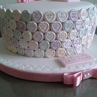 'Sweetheart' Engagement cake