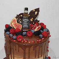 Drip cake with Jack Daniels