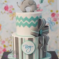 Elephant babyshower cake
