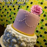 Simple 2 Tier Wedding Cake