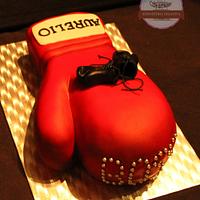 Tarta guante de boxeo, 3D Boxing glove cake