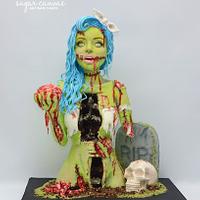 pin-up style zombie
