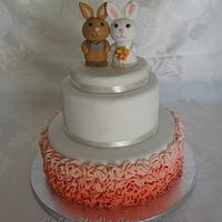 Wedding cake with Bunnies.