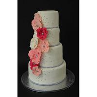 Couture Flower Wedding Cake