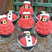 Mr & Mrs Claus Cupcakes