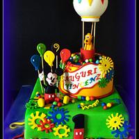 mickey mouse and pluto cake