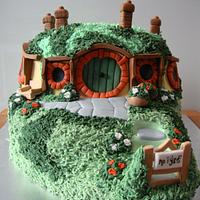 The Hobbit Hole Cake