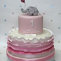 Elephant and balloon cake