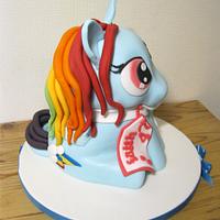 My Little Pony Rainbow Dash Cake