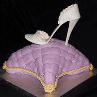 Princess Shoe Pillow Cake