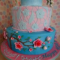 Chinoiserie Style Cake