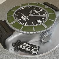 Breitling watch cake