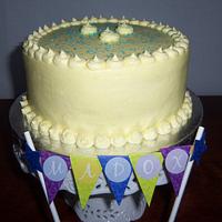 Triple Layer Lemon ~ Blueberry birthday cake