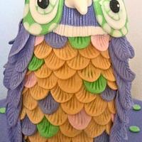 Owl themed cake