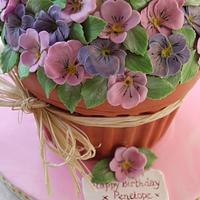Giant Cupcake Violet Plant Pot