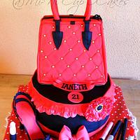 Red Bag Cake