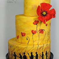 "Lest we Forget" ANZAC day 100 yrs on cake collaboration