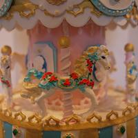 Fairground carousel cake 