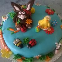 Easter rabbit cake 