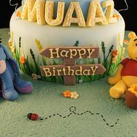 Winnie the Pooh 1st Birthday Cake 