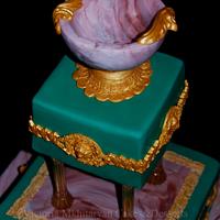 Marble and Gold antique cake