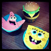 SpongeBob cupcakes