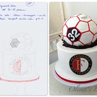 Feyenoord Football Cake