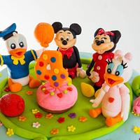 Mickey and friends birthday cake