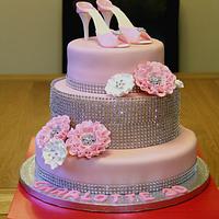 Diamante 30th Birthday Cake
