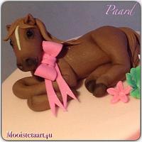 A horse cake for a little girl...