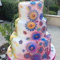 Moroccan styled wedding cake