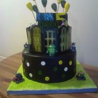 alien invasion themed cake
