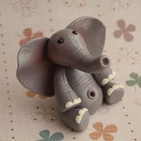 Elephant Fondant Topper