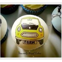 Hand painted cupcakes